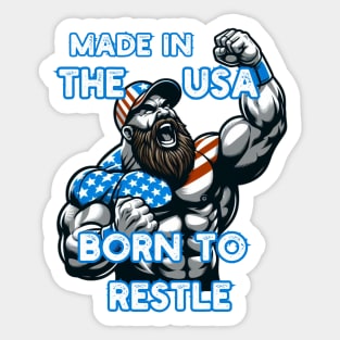 USA Wrestling Sticker